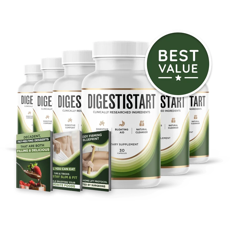 DigestiStart Longevity & Vitality Health — 6 Bottle / 180 Day Pack